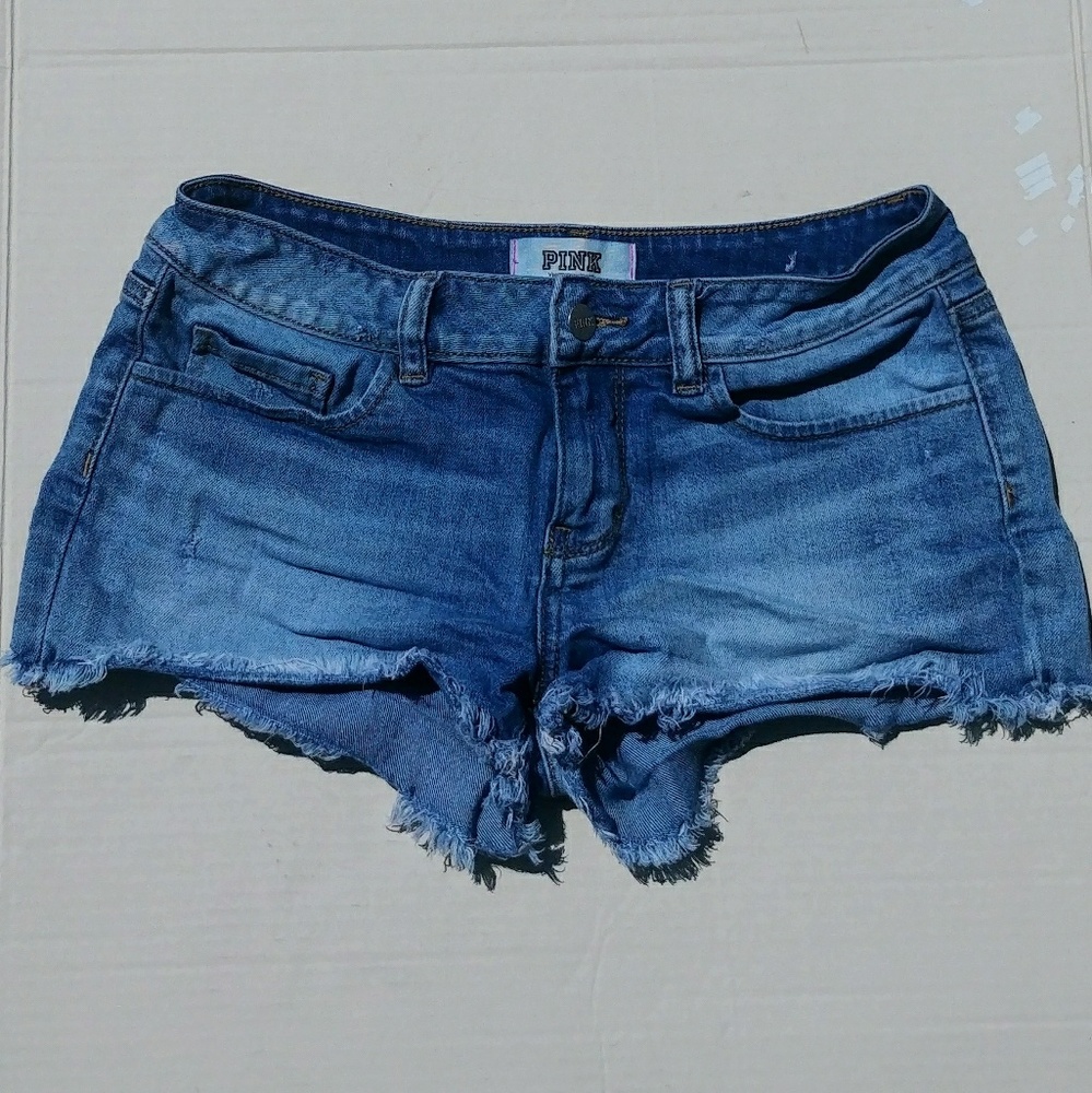 Victoria's Secret Denim Frayed Shorts